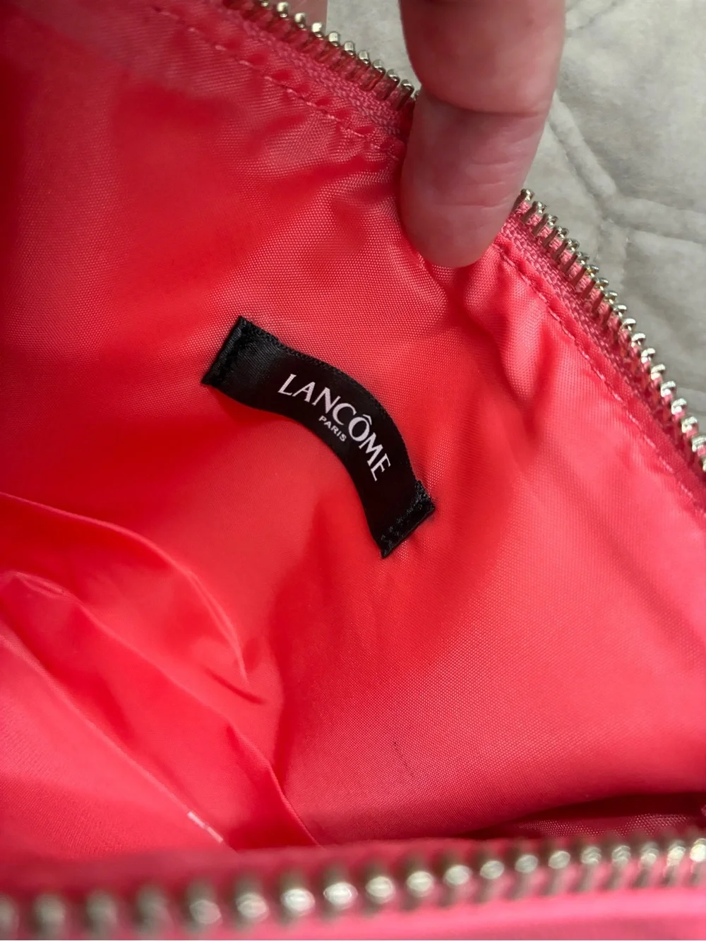 Lacome Coral Pink Cosmetic Pouch